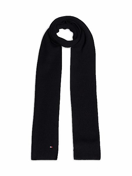 Tommy Hilfiger Strickschal "TH FLAG PIMA COTTON CASH SCARF", mit Logosticke günstig online kaufen