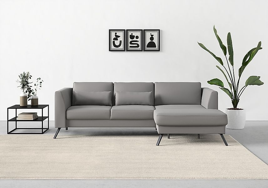 sit&more Ecksofa "Lindholm L-Form" mit Sitztiefenverstellung und Federkern günstig online kaufen