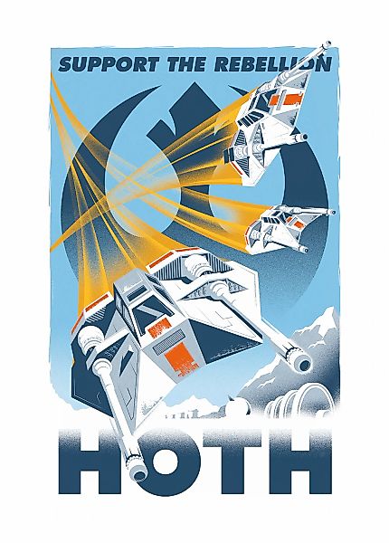 Komar Wandbild "Star Wars Hoth Temporary Headquarter", Disney, (Set, 1 St.) günstig online kaufen