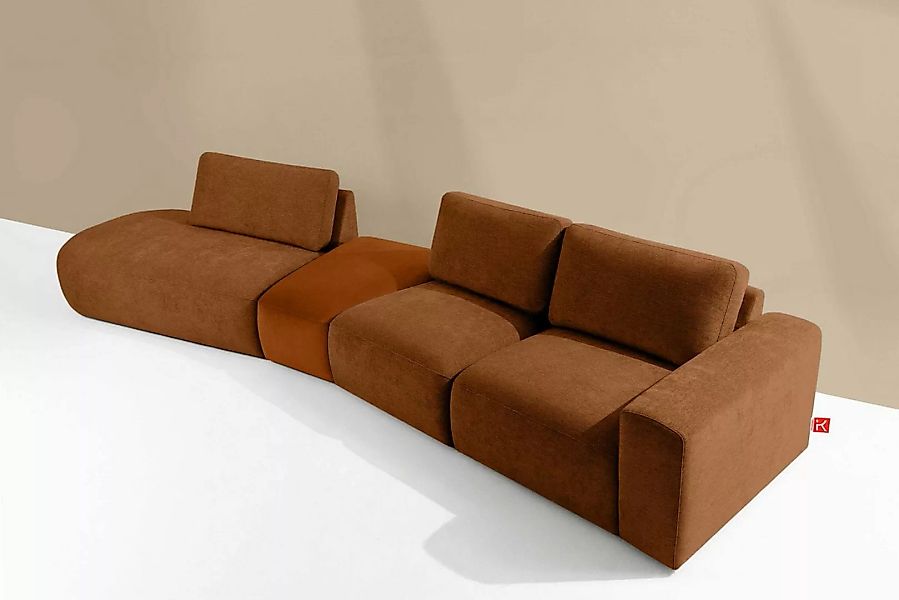 KONSIMO® Ecksofa ZUCCO Ecksofa links, 4 Teile, hergestellt in der EU günstig online kaufen