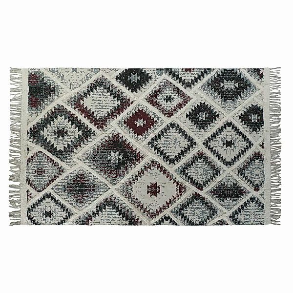 Teppich Dkd Home Decor Weiß Rot Baumwolle (120 X 180 X 1 Cm) günstig online kaufen