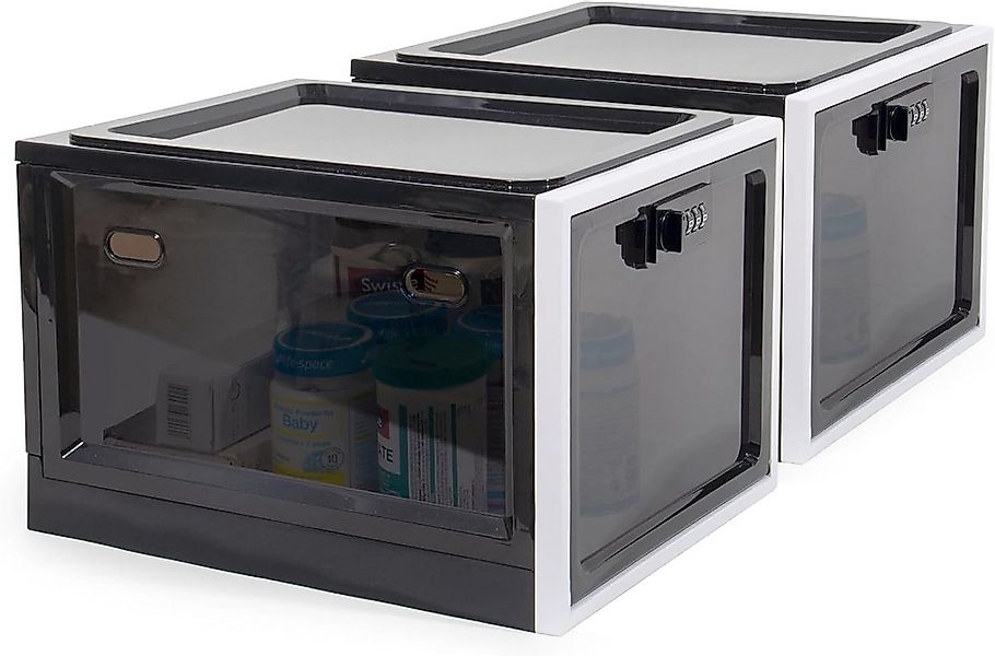 Zedelmaier Aufbewahrungsbox Aufbewahrungsbox abschließbar, faltbar für Medi günstig online kaufen