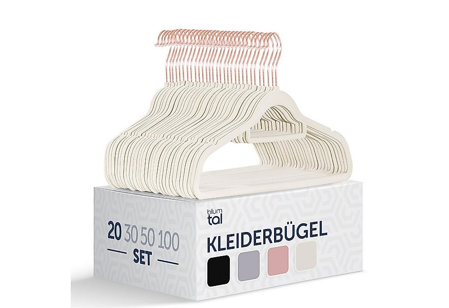 Blumtal Kleiderbügel Rutschfest - Samtoptik - Platzsparend, (20-tlg), Premi günstig online kaufen