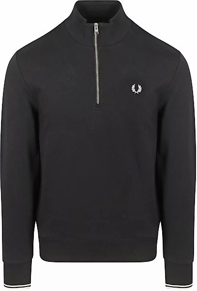 Fred Perry Half Zip Pullover Schwarz - Größe M günstig online kaufen