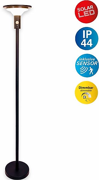 näve LED Solarleuchte "Nora" LED-Modul 1 Stk. Warmweiß inkl. Bewegungsmelde günstig online kaufen