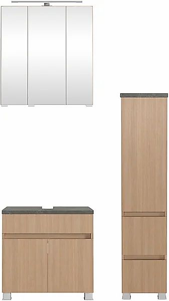 welltime Badmöbel-Set »EIXO, Set aus Spiegelschrank, Unterbeckenschrank und günstig online kaufen