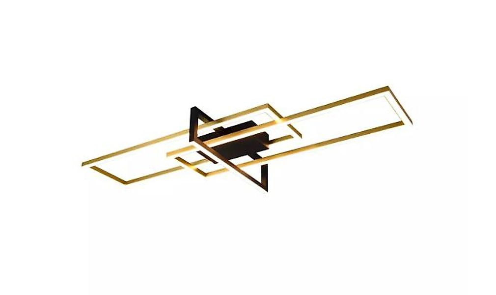 LED-Deckenleuchte ca. 100 cm breit Switch-Dimmer Messing / Schwarz Matt 1 S günstig online kaufen