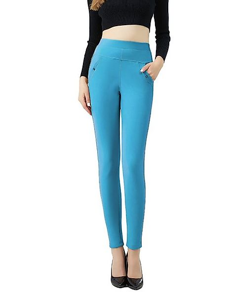 Jepo Leggings Elastische Damenhose Skinny slim Fit bequeme Tükis L/XL Damen günstig online kaufen