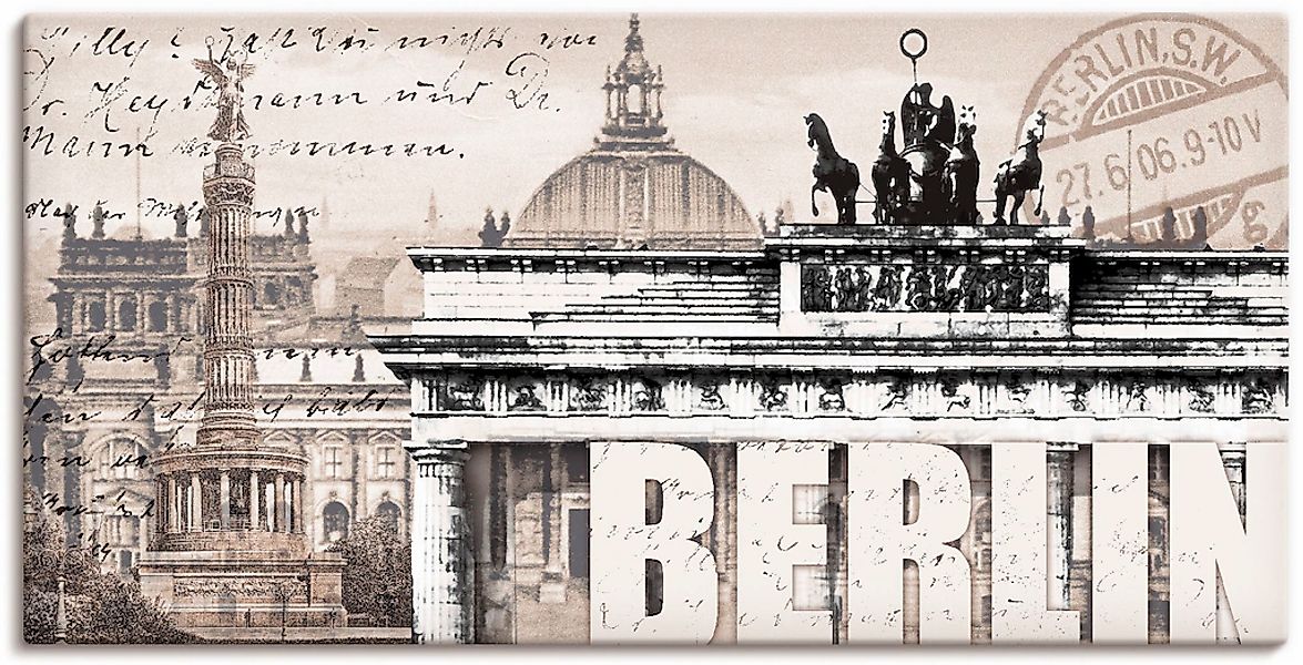 Artland Leinwandbild "Berlin II" Deutschland 1 Stk. tlg. als Leinwandbild, günstig online kaufen