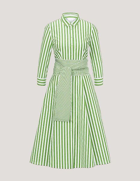 MADELEINE Sommerkleid "Kleid Gestreiftes Hemdblusenkleid mit Bindeschärpe" günstig online kaufen