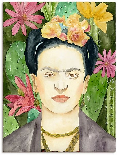 Artland Wandbild "Frida Kahlo I", Bilder von Frauen, (1 St.), als Leinwandb günstig online kaufen
