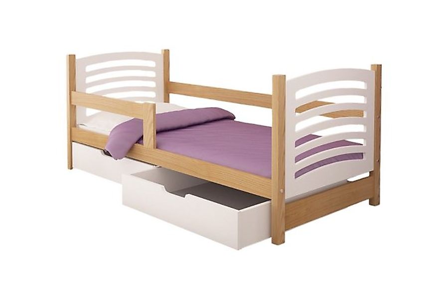thematys Jugendbett Kinderbett mit abnehmbaren Rausfallschutz und zwei Schu günstig online kaufen