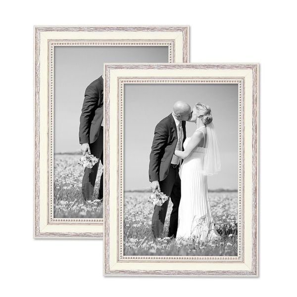 PHOTOLINI Bilderrahmen 2er Set im Shabby-Chic günstig online kaufen