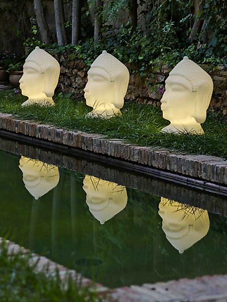 Buddha LED Dekoleuchte Garten 40 cm günstig online kaufen