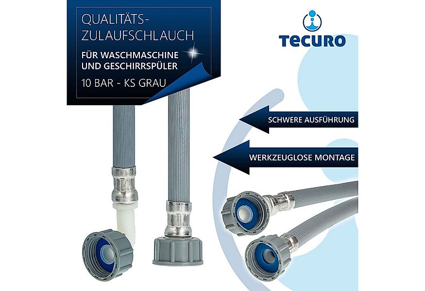 tecuro Schlauch Zulaufschlauch für Waschmaschine Geschirrspüler günstig online kaufen