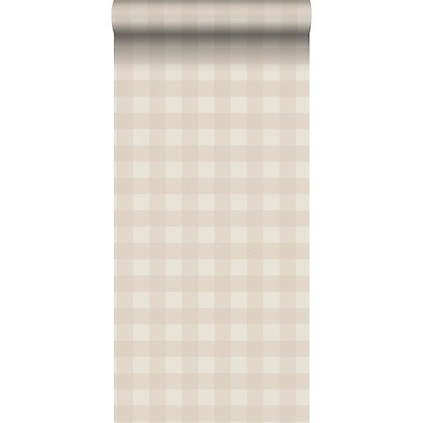 Sanders & Sanders Tapete Karomuster Beige 53 cm x 10.05 m günstig online kaufen