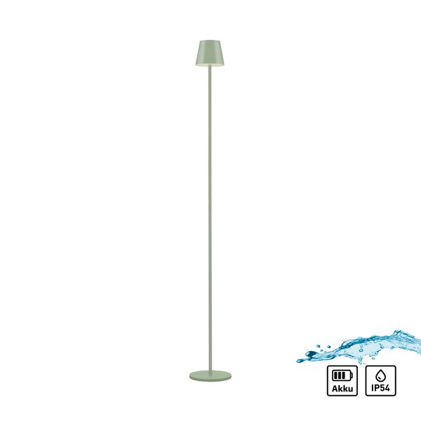 JUST LIGHT Stehlampe »EURIA« LED-Modul 1 Stk. Warmweiß Akkuleuchte günstig online kaufen