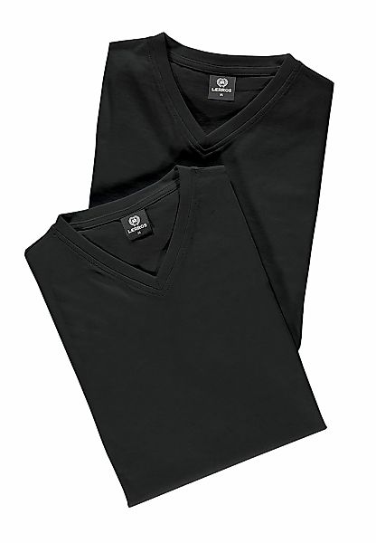 LERROS T-Shirt "LERROS V-Neck Doppelpack T-Shirt in Premium Baumwollqualitä günstig online kaufen
