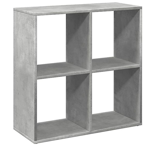 vidaXL Bücherregal Raumteiler-Bücherregal Betongrau 69,5x29x69,5 cm Holzwer günstig online kaufen