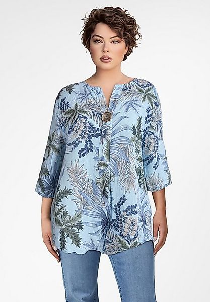 PEKIVESSA Tunika Bluse Leinen mit 3/4-Arm günstig online kaufen