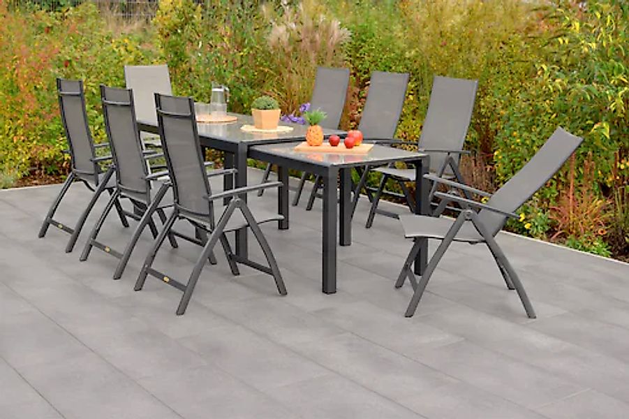 MERXX Garten-Essgruppe »»Vicenza«« Set, 5-fach verstellbare Rückenlehne, 9 günstig online kaufen