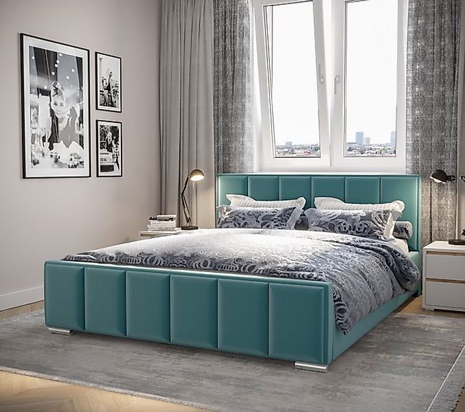 B&B Home Polsterbett Stauraumbett Schlafbett Bett Fancy (mit Bettkasten und günstig online kaufen