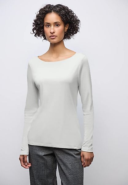 STREET ONE Langarmshirt, in Unifarbe günstig online kaufen