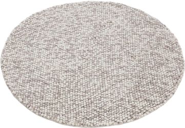 carpetfine Teppich "Calo" rund 16 mm Höhe Handweb Teppich, Uni-Farben, meli günstig online kaufen