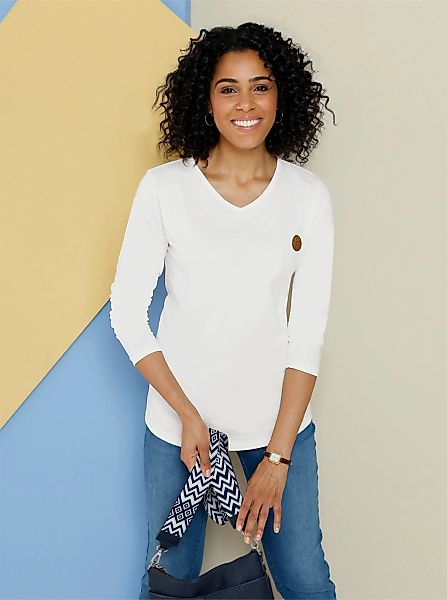 Classic Basics V-Shirt "Langarm-Shirt", (1 tlg.) günstig online kaufen