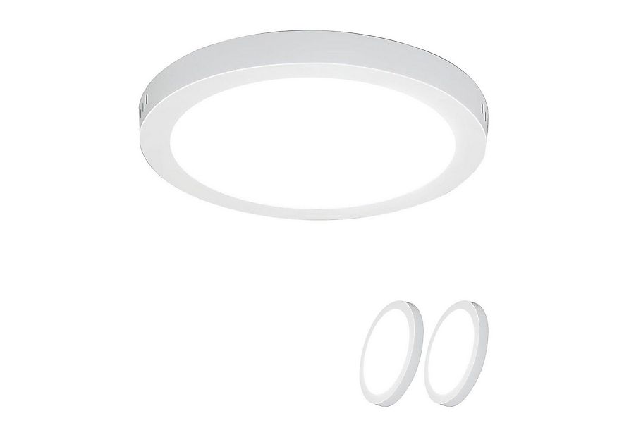 ZMH LED Deckenleuchte Wohnzimmer ∅23CM Weiß Modern 18W Deckenlampe Kinderzi günstig online kaufen