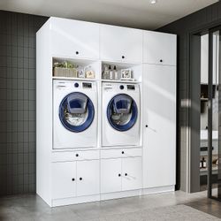 Roomart Waschmaschinenumbauschrank (Waschmaschinenschrank Trocknerschrank m günstig online kaufen