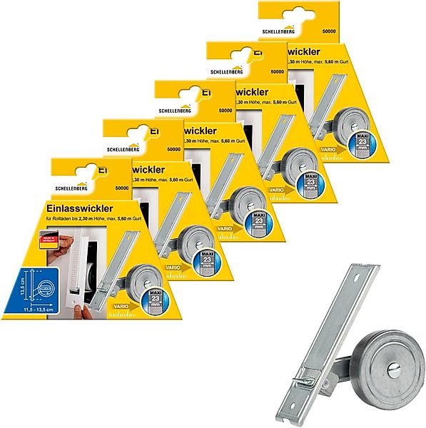 SCHELLENBERG Einlass-Gurtwickler für das Rollladensystem Maxi, Lochabstand günstig online kaufen