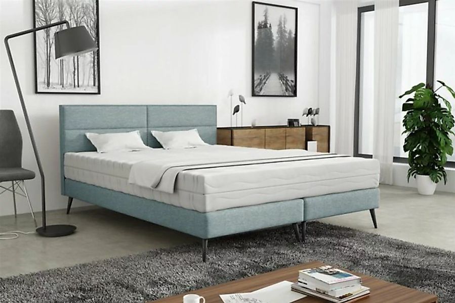 Fun Möbel Polsterbett Schlafzimmerbett BERGAMO in Stoff Gemma ohne Matratze günstig online kaufen