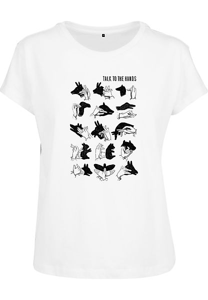 MisterTee T-Shirt "MisterTee Damen Ladies Talk To The Hand Box Tee", (1 tlg günstig online kaufen