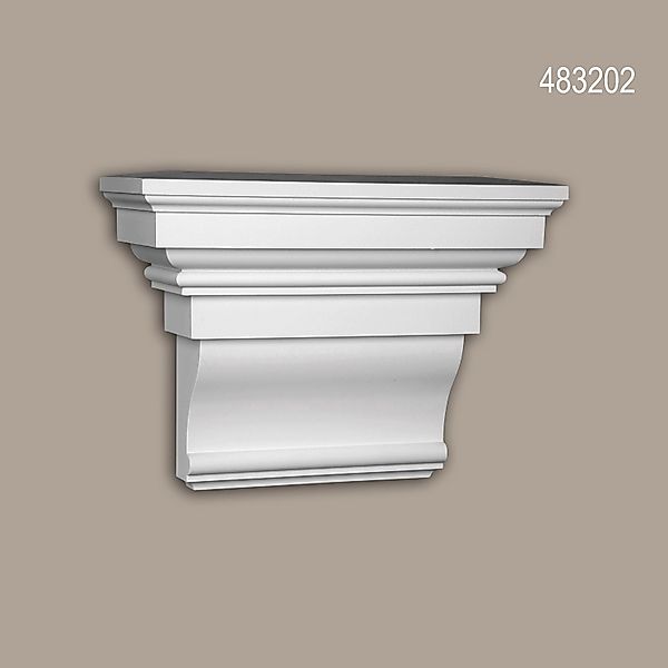 PROFHOME 483202 Konsole Außenstuck Zierelement Fassaden Element 35,8 cm x 1 günstig online kaufen