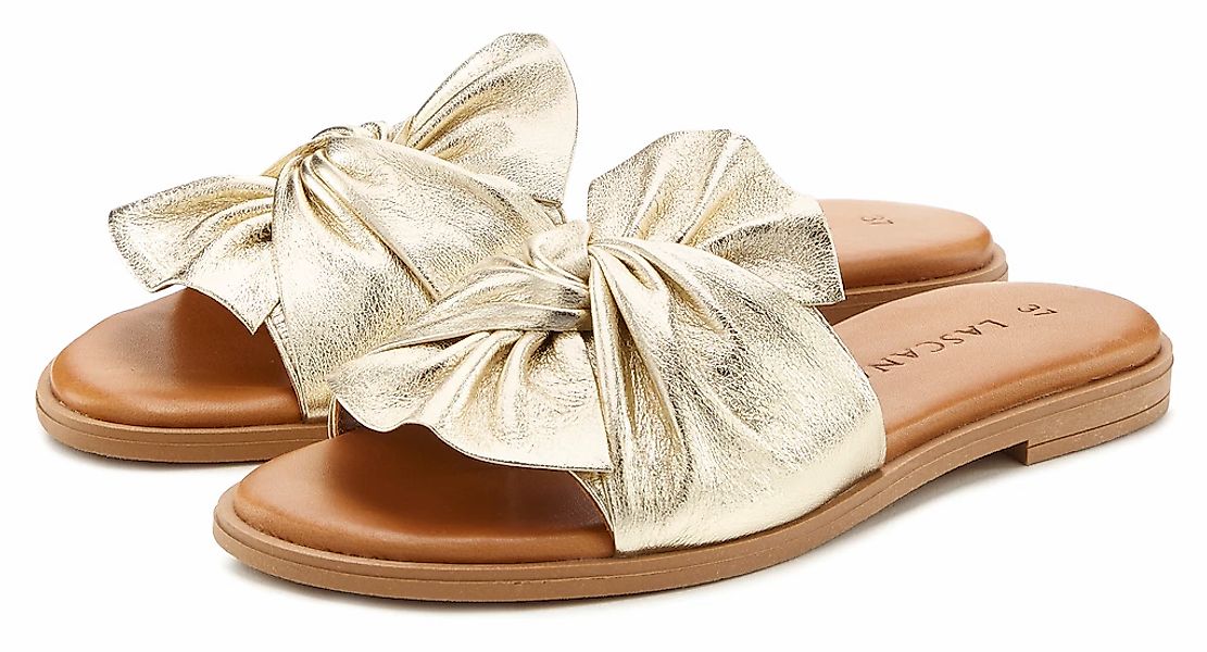 LASCANA Pantolette "Mule, Sandale, offener Schuh", aus Leder günstig online kaufen