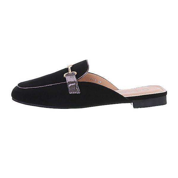 Ital-Design Damen Mules Freizeit Pantolette Blockabsatz günstig online kaufen