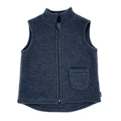 MAXIMO Fleecejacke GOTS MINI-Weste, Wollfleece Jerseyfutter, günstig online kaufen