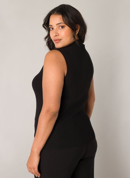 Base Level Curvy Ripptanktop mit hochgeschlossenem günstig online kaufen