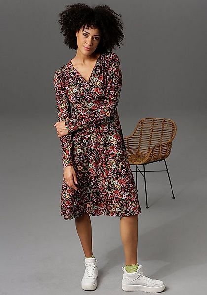 Aniston CASUAL Jerseykleid in Wickel-Optik günstig online kaufen