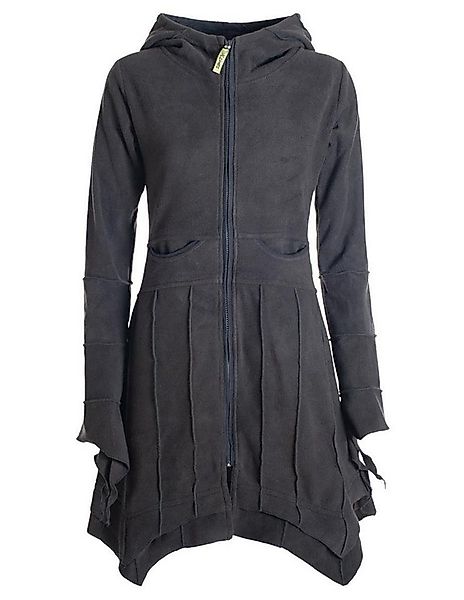 Vishes Kurzmantel Fleecemantel Cardigan Zipfelkapuzenjacke Hooded Fleece St günstig online kaufen