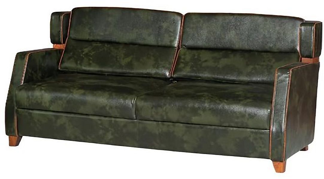 JVmoebel 2-Sitzer Wohnzimmer 2-Sitzer Sofa Leder Luxus Holz Modernes Design günstig online kaufen