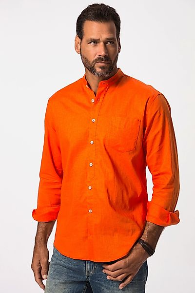 JP1880 Businesshemd Hemd Langarm Leinenmix Stehkragen günstig online kaufen