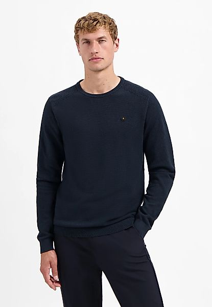 NO EXCESS V-Ausschnitt-Pullover "No Excess Pullover mit Schulterrippung" günstig online kaufen