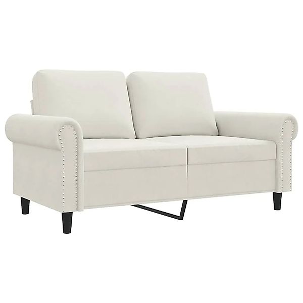 vidaXL 2-Sitzer-Sofa Creme 120 cm Samt 359527 günstig online kaufen