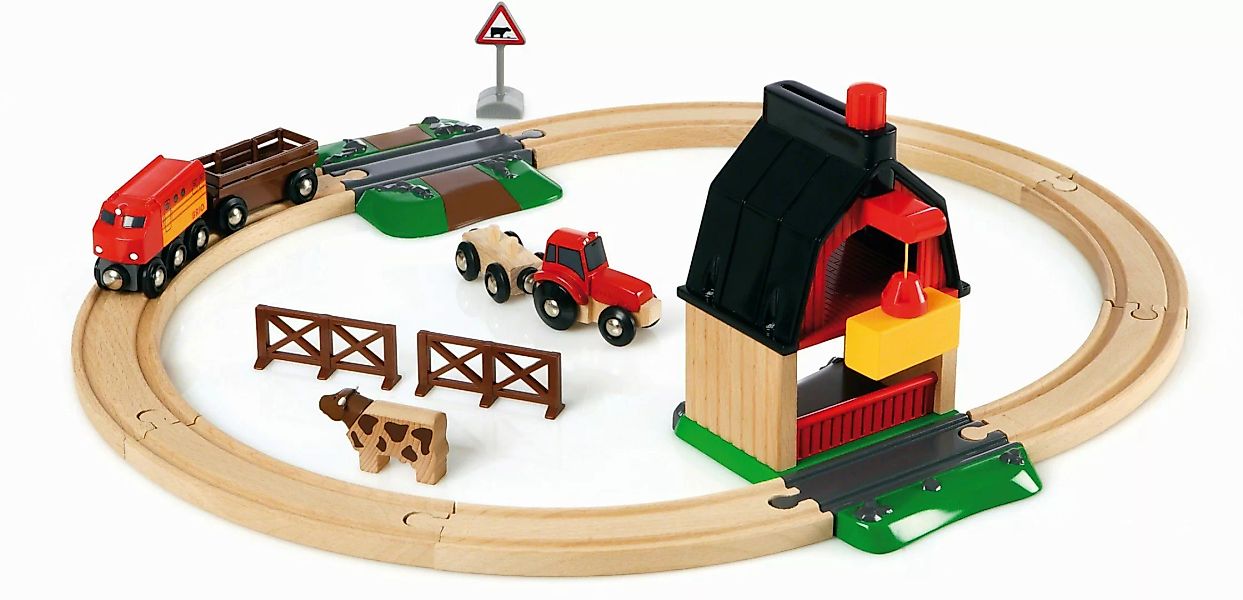 BRIO® Spielzeug-Eisenbahn BRIO® WORLD, Bauernhof Set, günstig online kaufen