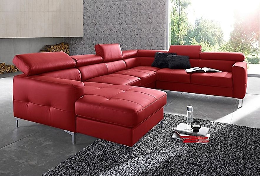 COTTA Polstergarnitur »Sammy U-Form« Set, Tiefe der Recamiere 169 cm, Set b günstig online kaufen
