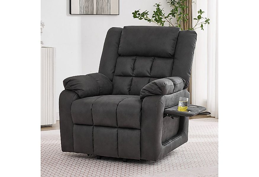 Merax Massagesessel mit Massage- & Wärmefunktion, Relaxsessel mit Liegefunk günstig online kaufen