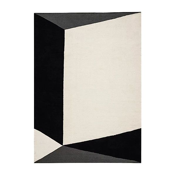 Triangles blocks Kelim Teppich naturweiß 170 x 240cm günstig online kaufen