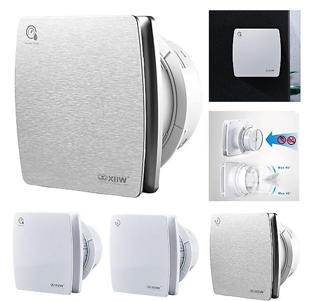 XERSEK Wandventilator Badlüfter leise Ø 100mm IPX4 Nachlauf Bad WC Wand Ven günstig online kaufen